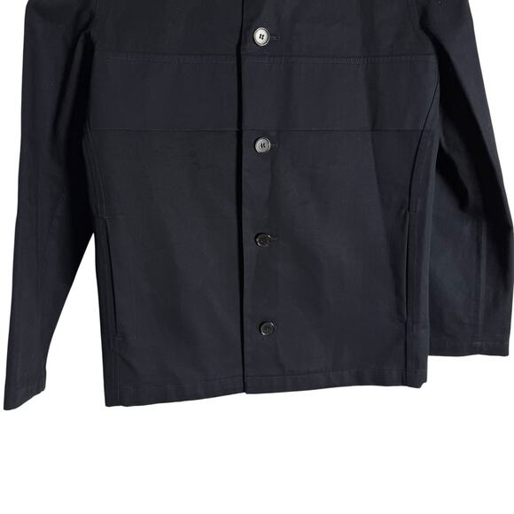 A.P.C. Men’s Solid Navy Blue Cotton Button Front Chore Jacket Size XS - Picture 6 of 10